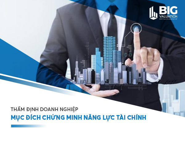 THẨM ĐỊNH DOANH NGHIỆP MỤC ĐÍCH CHỨNG MINH NĂNG LỰC TÀI CHÍNH