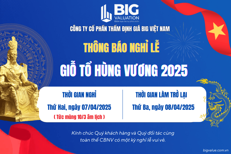 THÔNG BÁO LỊCH NGHỈ LỄ GIỖ TỔ HÙNG VƯƠNG 10/3