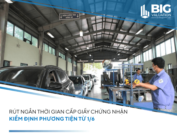 Rút ngắn thời gian cấp giấy chứng nhận kiểm định phương tiện từ 1/6