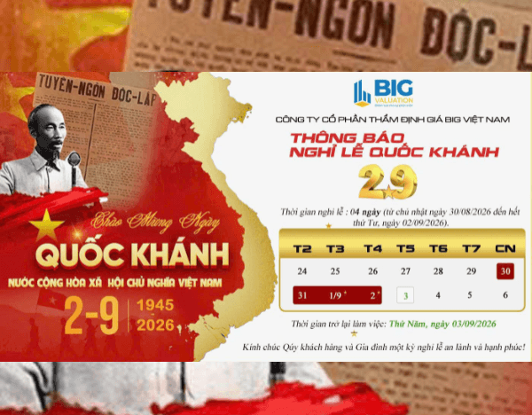 THÔNG BÁO NGHỈ LỄ QUỐC KHÁNH 02/09/2026